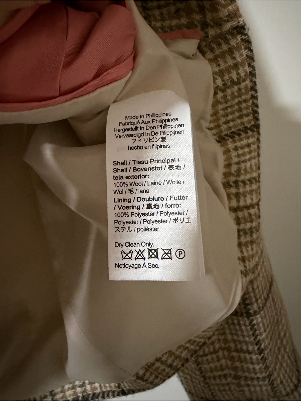 J.Crew Women's Tan Plaid Cropped Jacket size 6 - Picture 7 of 7